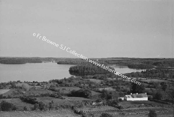 LOUGH KEY FROM ROCK OF DOON GENERAL VIEW FROM HILL ABOVE ROAD